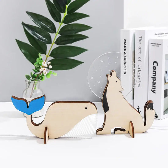 Lampe De Chevet Bois Animaux Pour Enfants Chevet Enfant