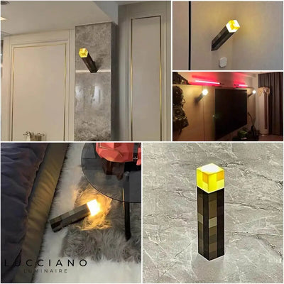 Minecraft Touch Wall Bedside Lamp