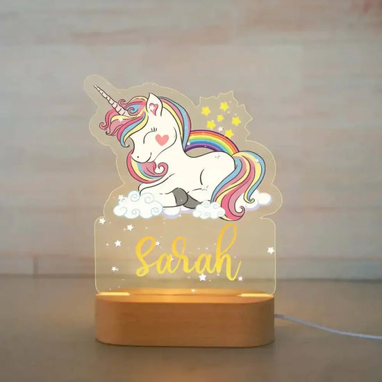 Lampe de Chevet Personnalisée Animaux pour Enfants