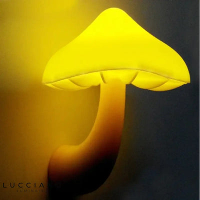 Lámpara de noche con enchufe de pared en forma de hongo LED