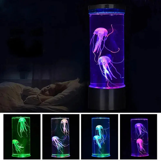 Lampe de Chevet Tactile Lave Méduse
