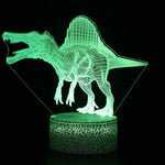 Lampe de chevet USB 3D Dinosaures