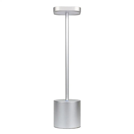 Lampe Design Led Rechargeable Tory Argenté Luminaire Chambre