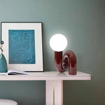 Lampe Design Rouge Led En Métal Luminaire Chambre