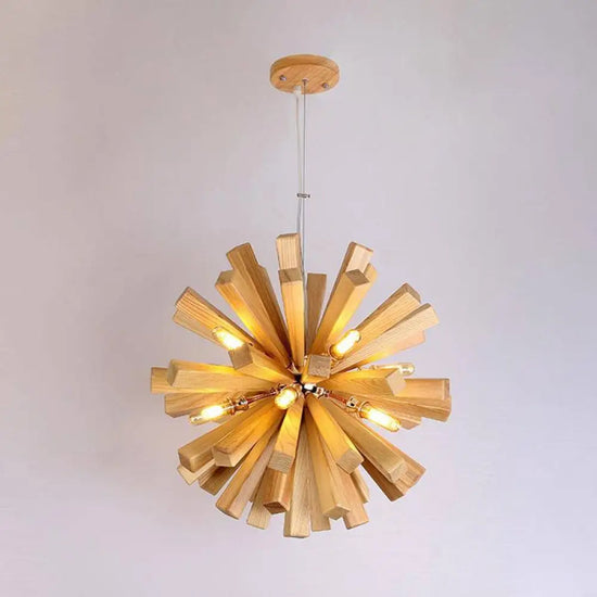 Lampe En Bois Led Style Wongshi Luminaire Chambre