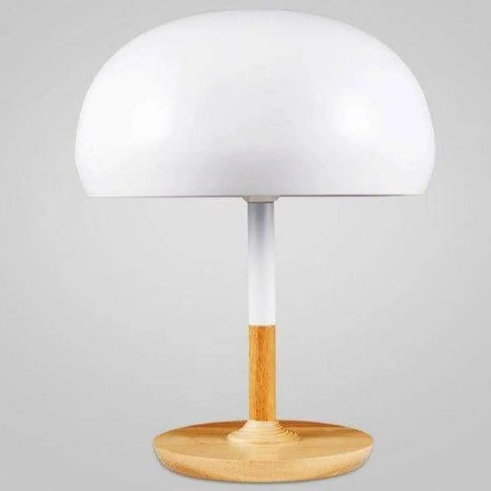 Lampe Led Design Bois Et Abat-Jour Arrondi A Luminaire Chambre