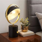 Lampe Led Design Cercle Or Noir Luminaire Chambre
