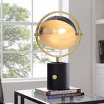 Lampe Led Design Cercle Or Noir Luminaire Chambre