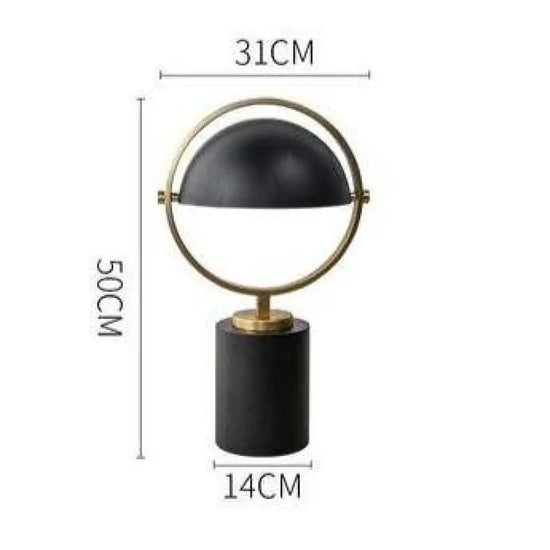 Lampe Led Design Cercle Or Noir Luminaire Chambre