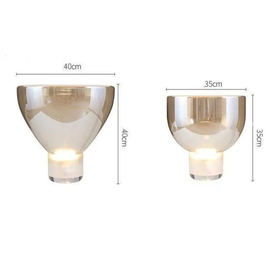 Lampe Led Design En Verre Coloré Luminaire Chambre