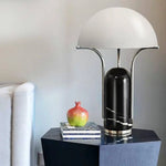 Lampe Led Design Métal Marbre Mushroom Luminaire Chambre