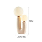 Lampe Led Design Résine Rose. Luminaire Chambre