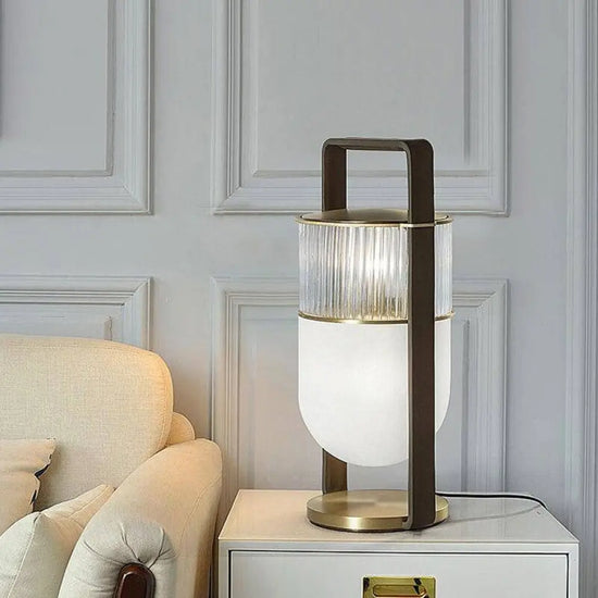 Lampe Led En Verre Design Lanterne Luminaire Chambre