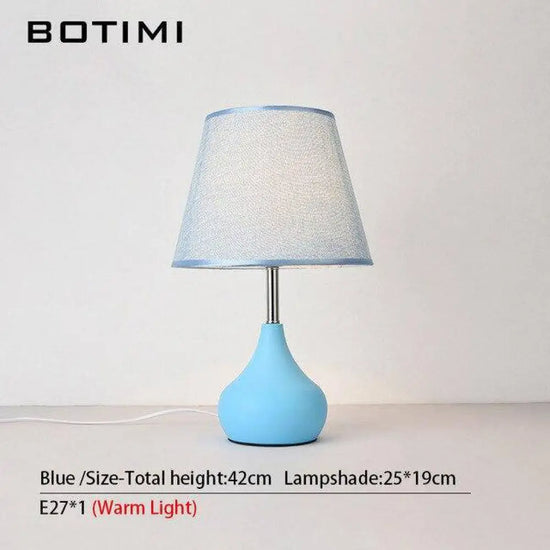 Lampe Led Enfant Avec Abat-Jour Coloré Bleu Luminaire Chambre