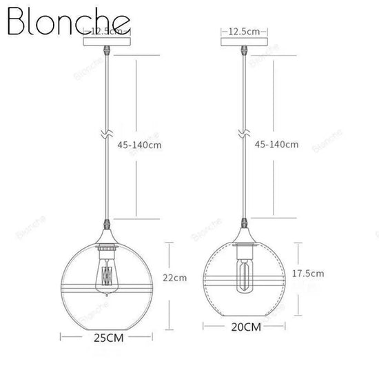 Lampe Led Suspendue En Verre Hang Luminaire Chambre