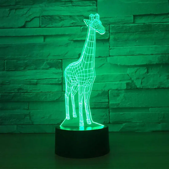 Lampe LED tactile en forme de girafe 3D