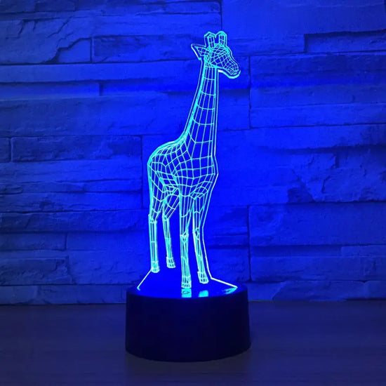 Lampe LED tactile en forme de girafe 3D