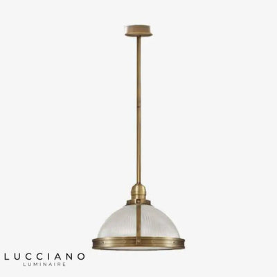 Lampe LED Vintage verre métal doré