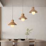 Lampe Moderne Avec Abat-Jour En Bois Luminaire Chambre