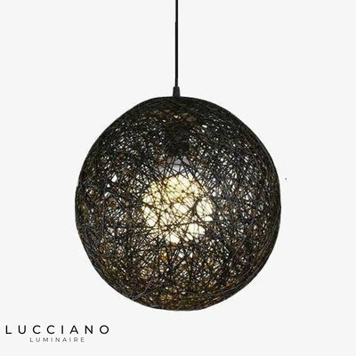 Lampe Papier Boule Wicker