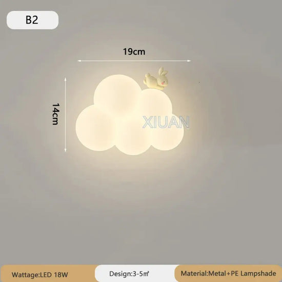 Lampe Singe Enfantine Douce Lumière B2 / 3 Température De Couleur Applique Murale Chambre