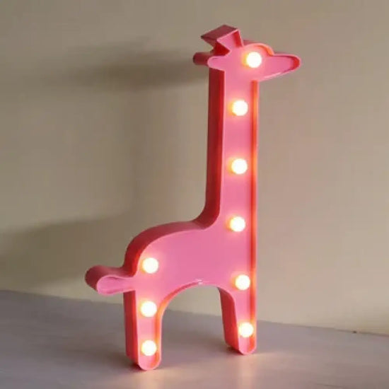 Lampe veilleuse LED à l’effigie d’une girafe