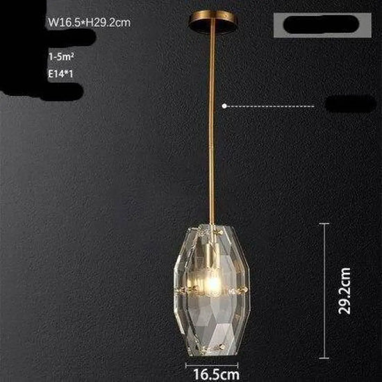 Led Dorée Luxe Verre Suspension Design Froide Luminaire Chambre