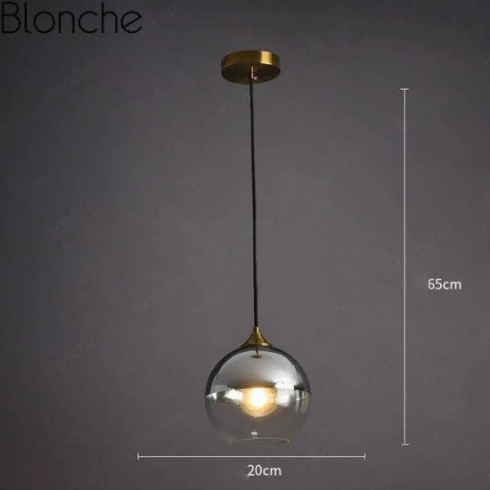 Led Loft Suspension Verre Fumé Argenté - A Luminaire Chambre
