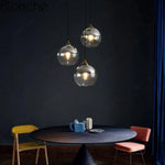 Led Loft Suspension Verre Fumé Luminaire Chambre