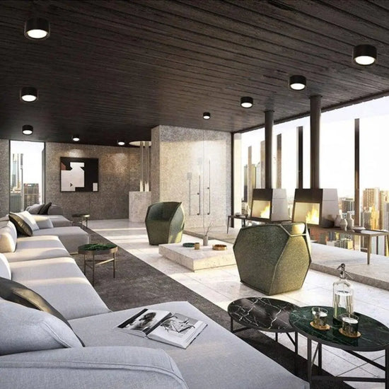 Led Rond Moderne En Aluminium Luminaire Chambre