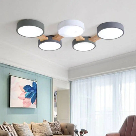 Led Rond Plafonnier Multisegments Botimi Luminaire Chambre
