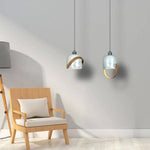 Led Suspension Design Marbre Blanc Loft Luminaire Chambre