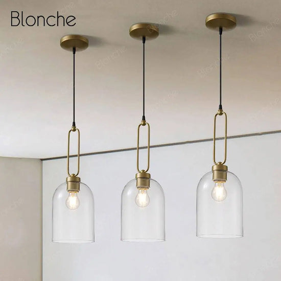 Led Verre Rond Et Anneau Doré Luminaire Doré