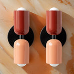 Lot De 2 Appliques Muraux Design Nordique Scandinave Rose Rouge Applique Murale Moderne