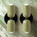 Lot De 2 Appliques Muraux Design Nordique Scandinave Vert Applique Murale Moderne