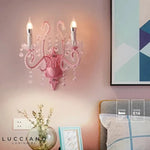 Luminaire fuchsia chambre bébé fille