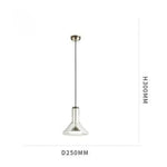 Luminaire Led Verre Arrondi Design Cyan / 25 X 30Cm Chambre