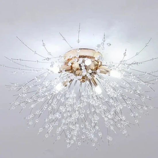 Luminaires Chambre À Coucher En Cristal Argent / 4 Luminaire