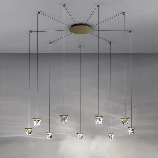 Lustre Araignée Cristal Plyzia Design C / Chaude Luminaire Chambre