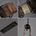 Lustre Bois Avec Plusieurs Ampoules