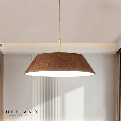Lustre cuisine en Bois | Luminaire Lucciano
