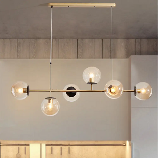 Lustre Déco Scandinave Cruz Cognac / Doré