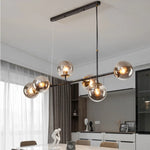 Lustre Déco Scandinave Cruz Gris Fumé / Noir