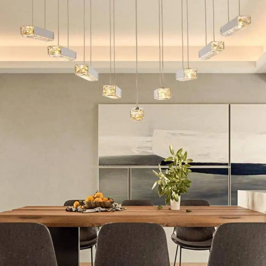 Lustre Design Led En Cristal Luminaire Chambre