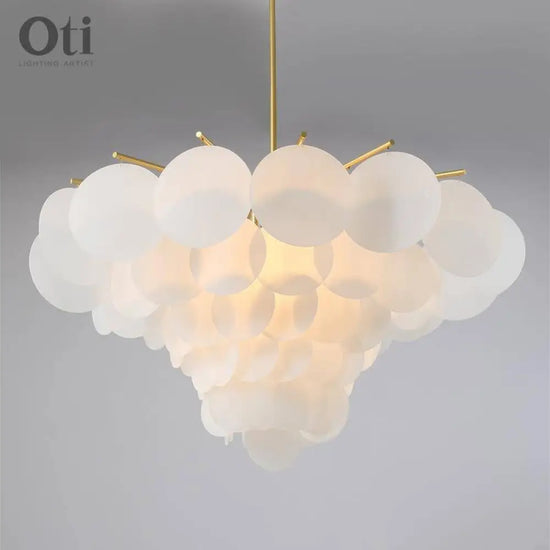 Lustre Doré Branches Et Verre Vertigo Luminaire Doré