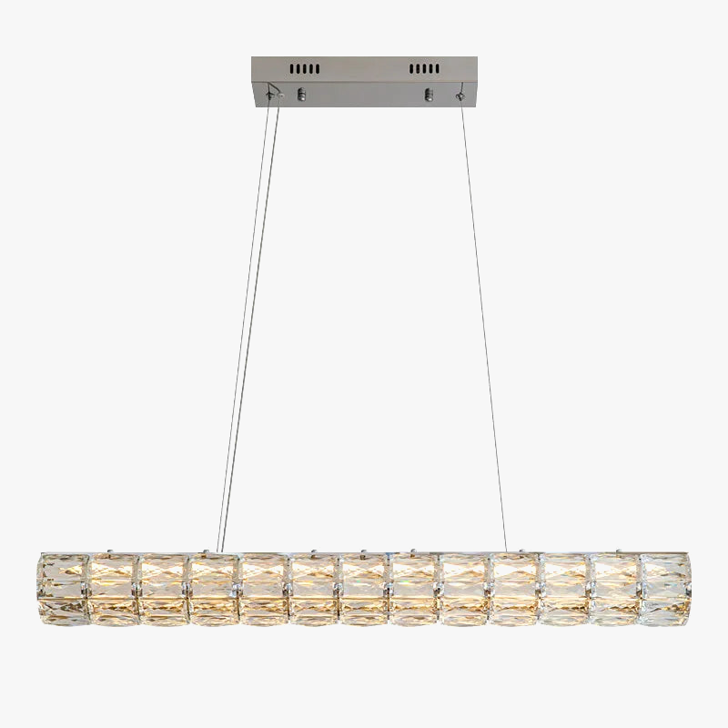 lustre en cristal moderne à suspension simple et élégant