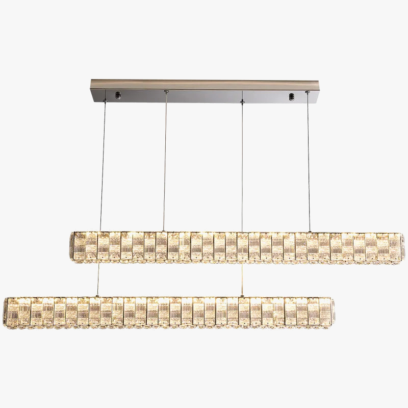 lustre en cristal postmoderne pour bar et salon