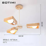 Lustre Led Ajustable En Bois Luminaire Chambre