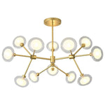 Lustre Led Branches Verre Design Luminaire Chambre