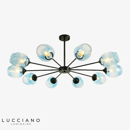 Lustre Led Design En Verre Coloré Luminaire Chambre